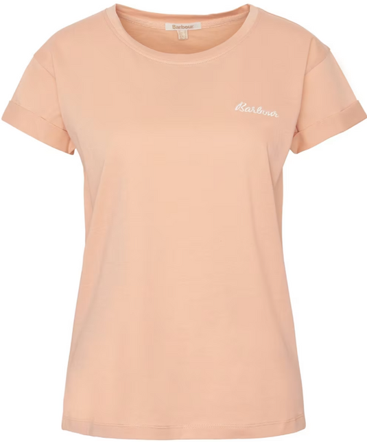 Barbour Kenmore T-shirt, soft apricot