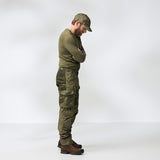 Fjällräven Barents Pro Hunting Trousers M, green camo/deep forest