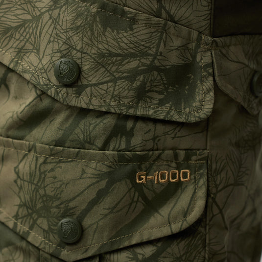 Fjällräven Barents Pro Hunting Trousers M, green camo/deep forest
