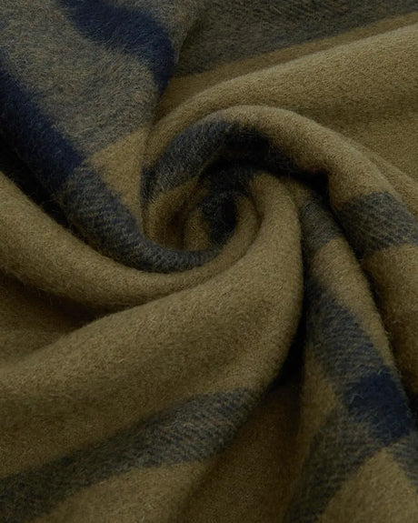 Barbour Maxine Tartan Scarf, black/olive