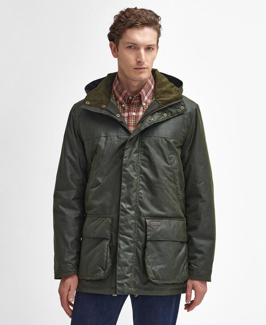 Barbour Bleaberry Wax Jacket, fern