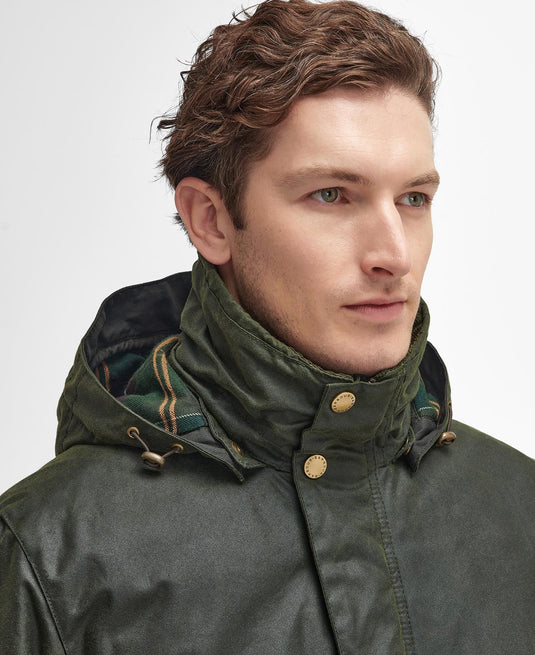 Barbour Bleaberry Wax Jacket, fern