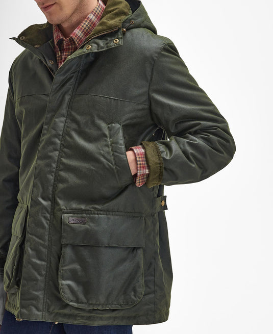 Barbour Bleaberry Wax Jacket, fern