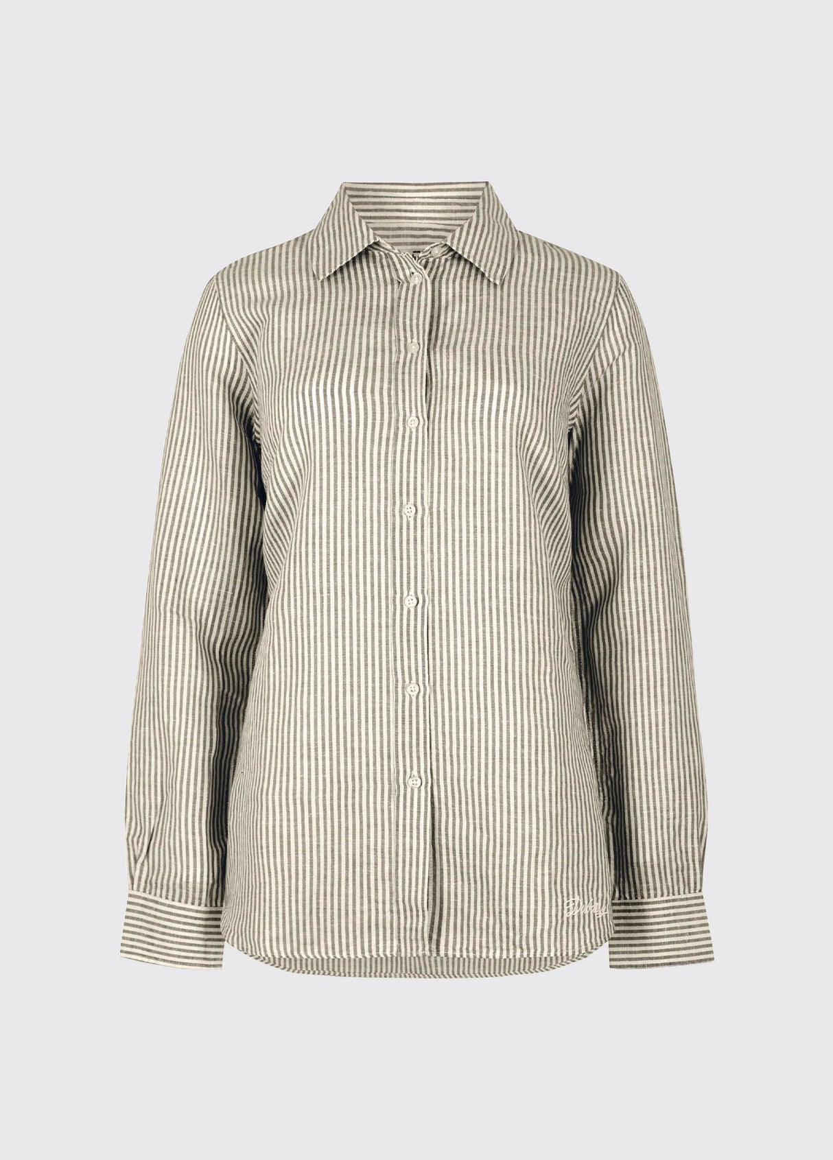 Dubarry Butterfly Shirt, khaki/white