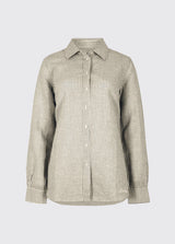 Dubarry Butterfly Shirt, khaki/white