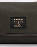 Barbour Wax Hanging Washbag, olive
