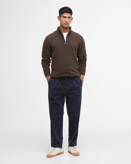Barbour Essential Lambswool Half Zip, sandstone