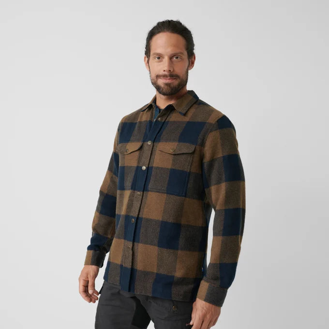 Afbeelding laden in Galerijviewer, Fjällräven Canada Shirt M, chestnut/dark navy
