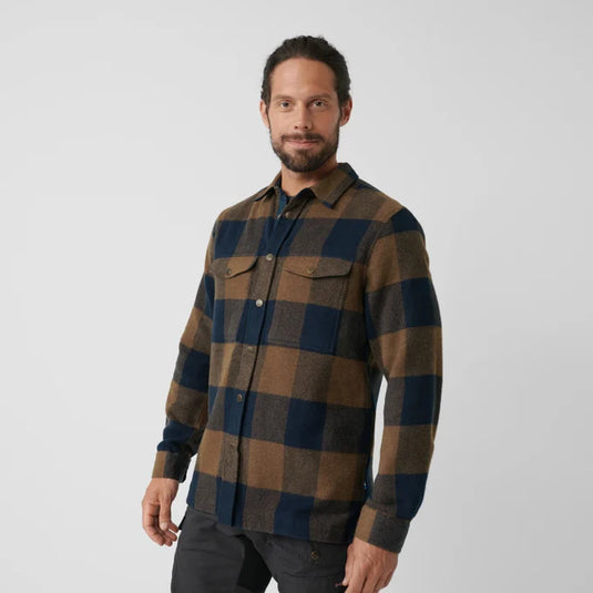 Fjällräven Canada Shirt M, chestnut/dark navy