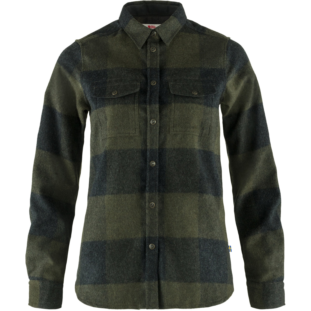 Fjällräven Canada Shirt W, deep forest/dark grey