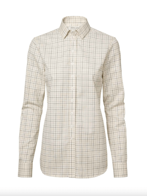 Chevalier Chorley Shooting Fit Shirt Women, rifle green tattersall