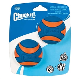 CHUCKIT ULTRA SQUEAKER BALL MEDIUM 6 CM 2 Stück