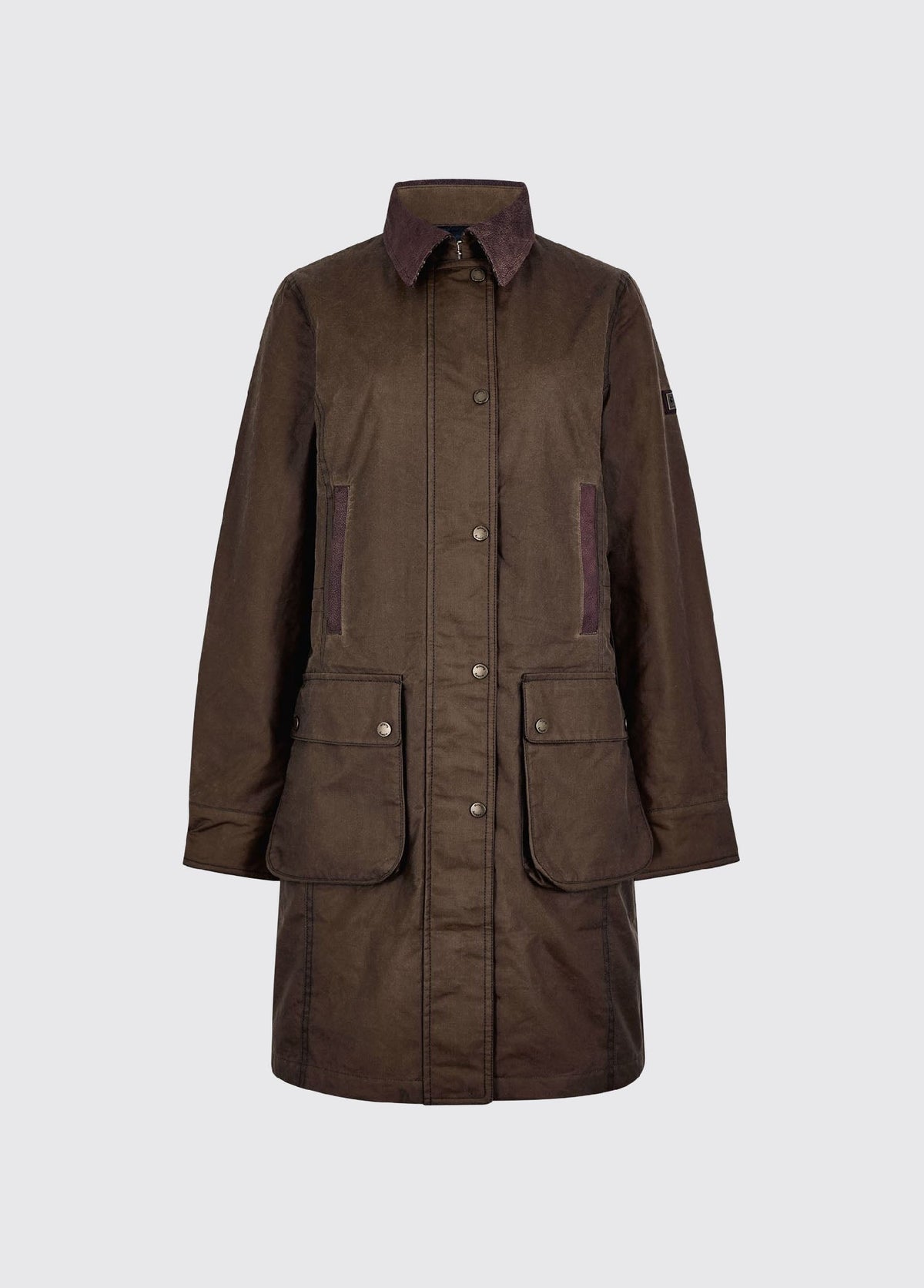 Dubarry Clifford, dames waxkatoen jas, olive