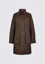 Dubarry Clifford, dames waxkatoen jas, olive