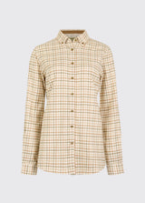 Dubarry Cornflower Dames Tattersall Shirt, ochre