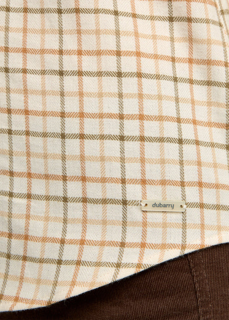 Dubarry Cornflower Dames Tattersall Shirt, ochre
