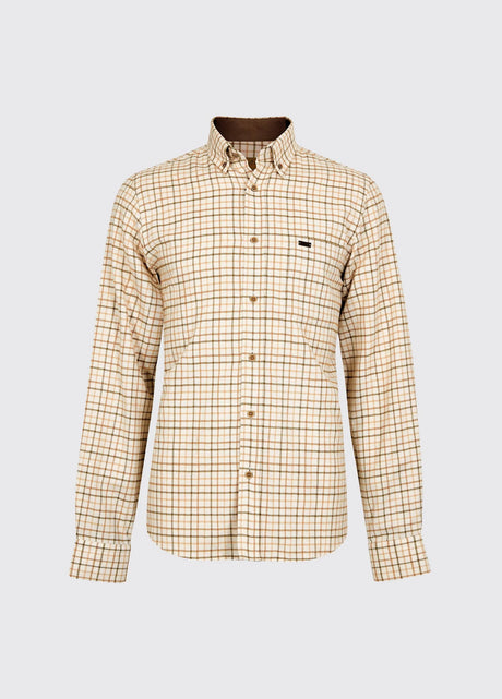 Dubarry Corrib Heren Tattersall Shirt, ochre