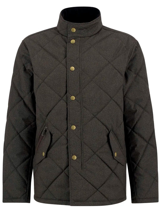 Barbour Winter Shoveler Quilted Jacket, dark olive