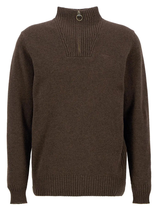 Barbour Essential Lambswool Half Zip, sandstone