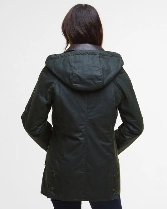 Barbour Ivy Wax Jacket, fern