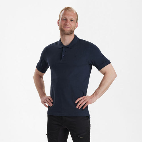 Deerhunter Harris Polo Shirt, navy