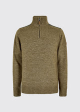 Dubarry Doherty, heren trui met kwart rits en windstopper, dusky green
