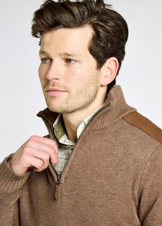 Dubarry Doherty, heren trui met kwart rits en windstopper, elk