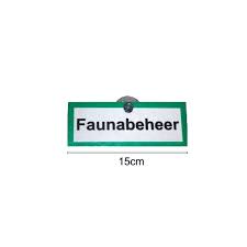 Schild „Faunamanagement“