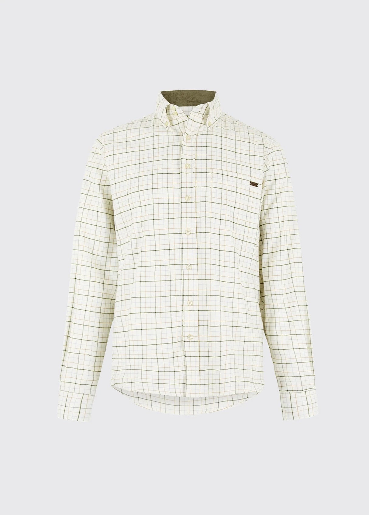 Dubarry Drumcar, heren geruit overhemd, dusky green