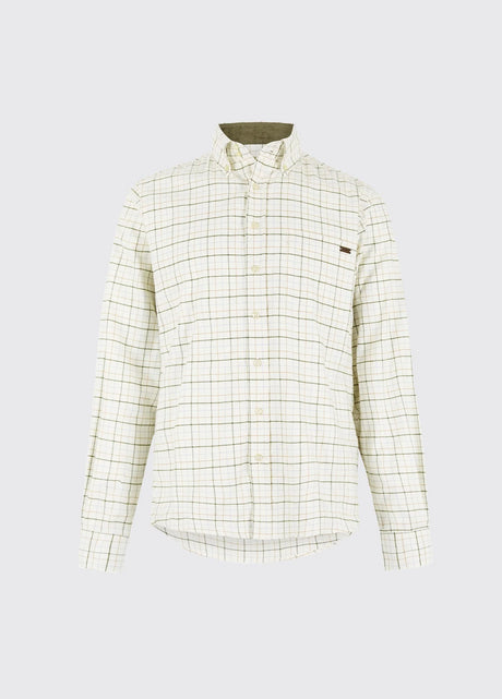 Dubarry Drumcar, heren geruit overhemd, dusky green