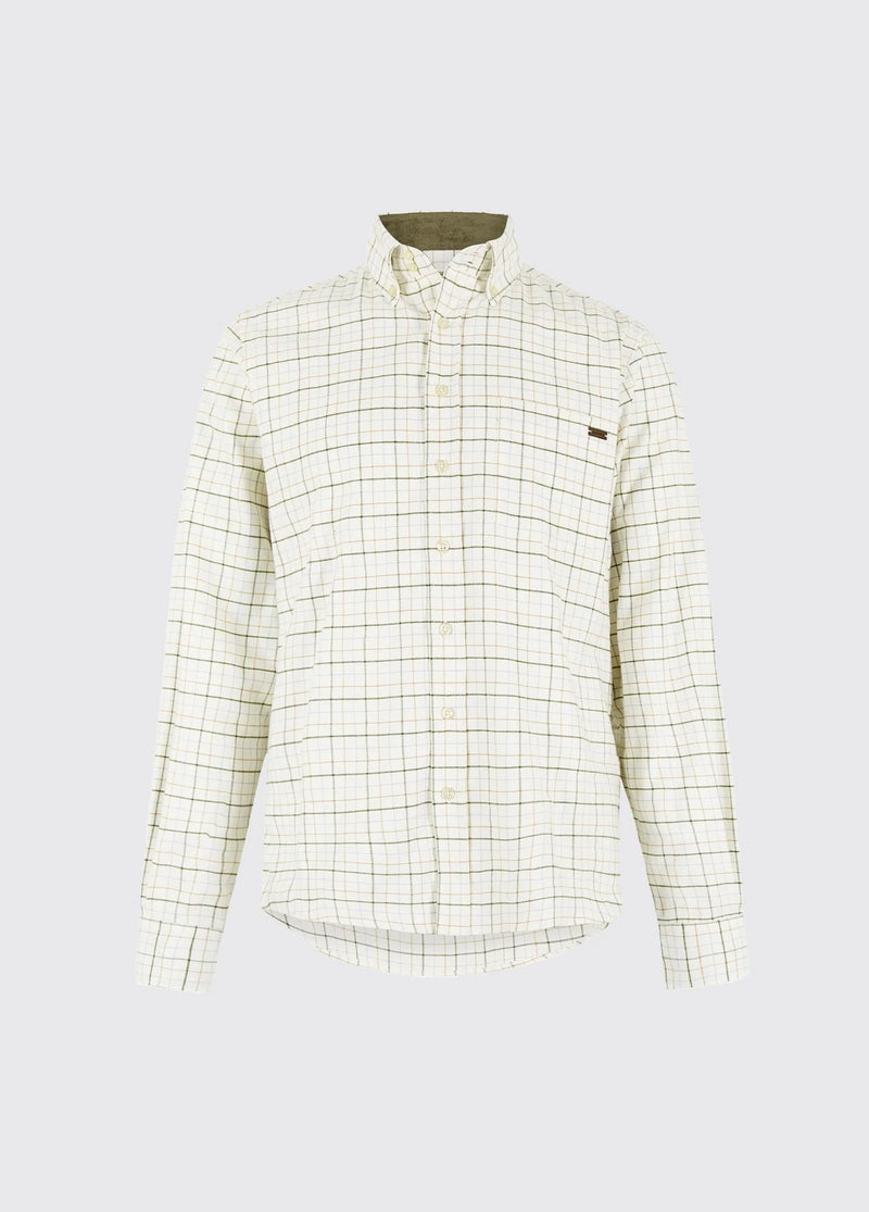 Afbeelding laden in Galerijviewer, Dubarry Drumcar, heren geruit overhemd, dusky green
