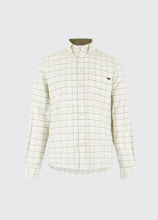 Dubarry Drumcar, heren geruit overhemd, dusky green