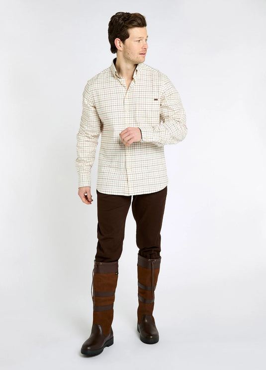 Dubarry Drumcar, heren geruit overhemd, elk