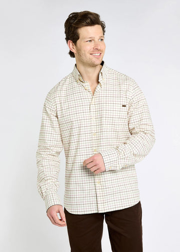 Dubarry Drumcar, heren geruit overhemd, elk