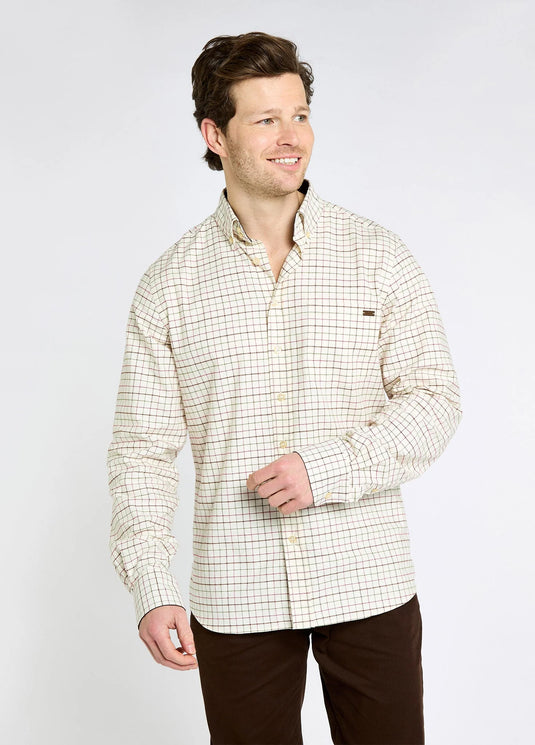 Dubarry Drumcar, heren geruit overhemd, elk
