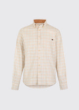 Dubarry Drumcar, heren geruit overhemd, ochre