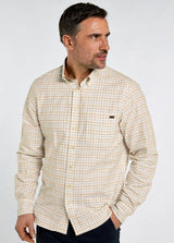 Dubarry Drumcar, heren geruit overhemd, ochre