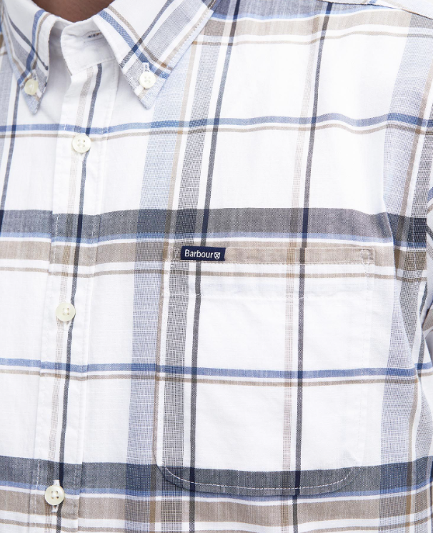 Barbour Dudley S/S Tailored Shirt, navy