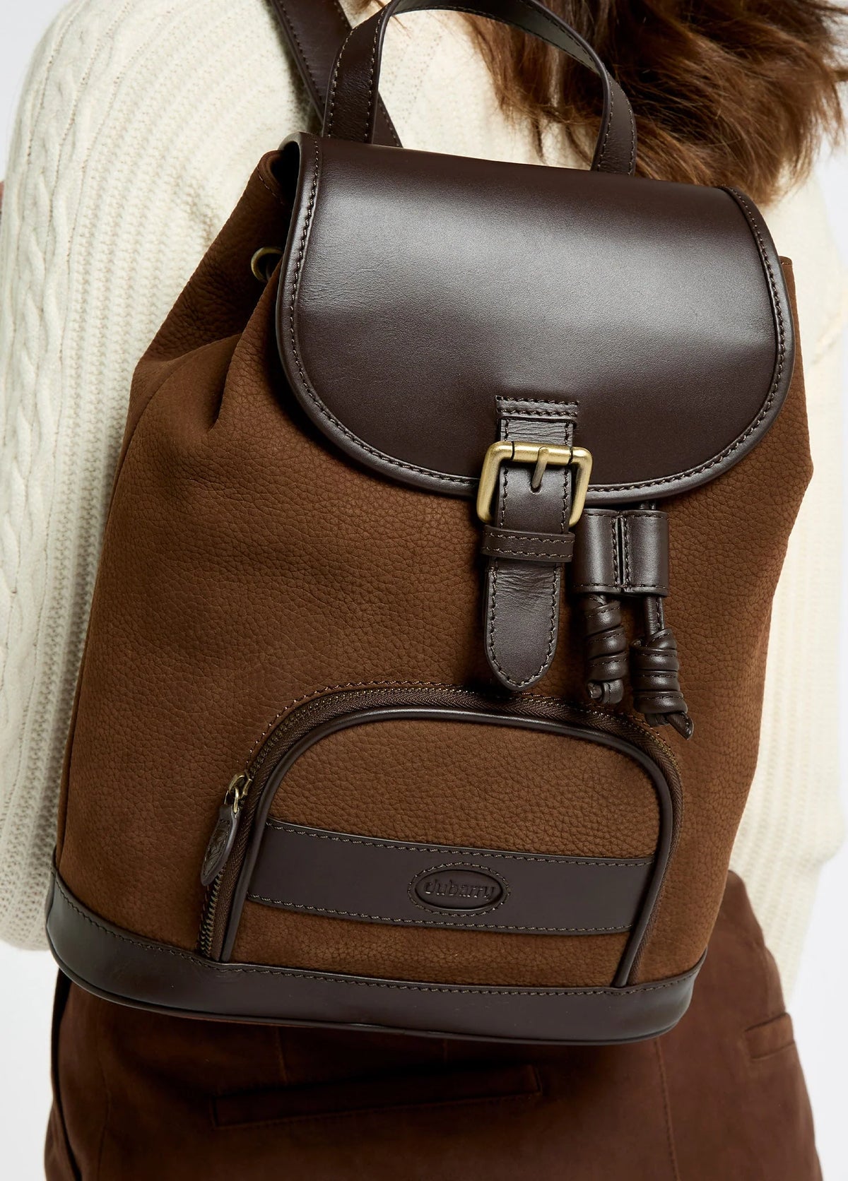 Dubarry Dunross, leren rugzak, walnut