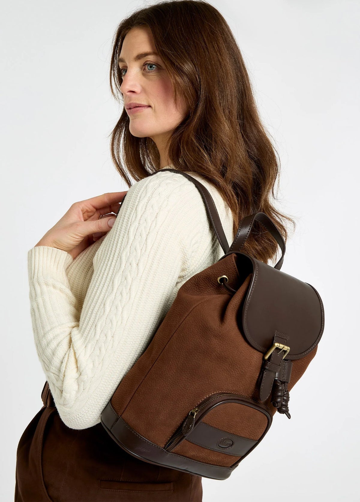 Dubarry Dunross, leren rugzak, walnut
