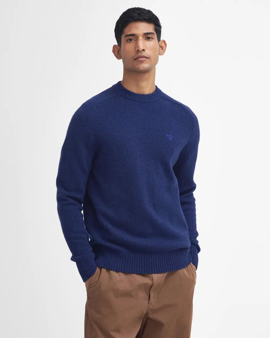 Barbour Grangetown Crew Neck Sweater, navy