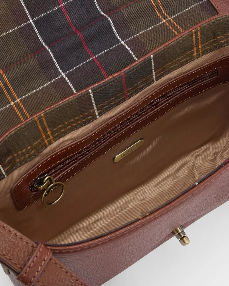 Afbeelding laden in Galerijviewer, Barbour Rosa Leather Crossbody Bag, brown
