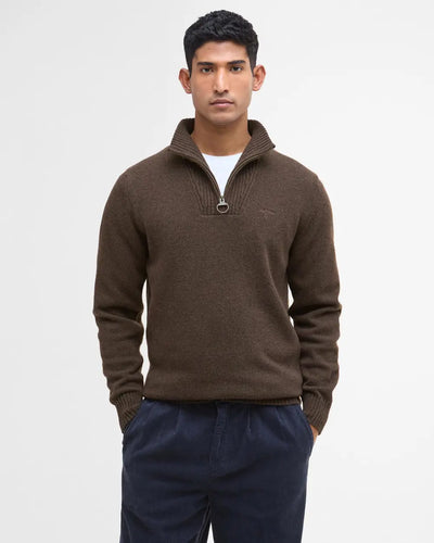Barbour Essential Lambswool Half Zip, sandstone