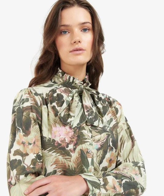 Barbour Bohemia Shirt, limerence/papyrus