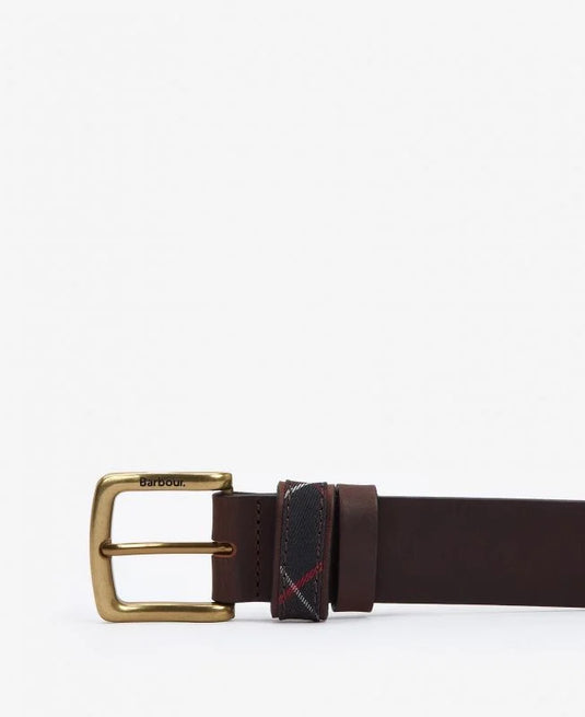 Barbour Esk Leather Belt,classic brown