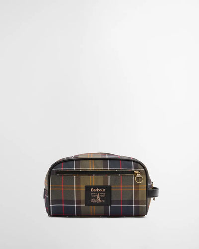 Barbour Tartan Washbag, classic