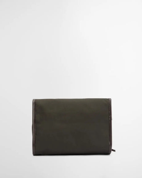 Barbour Wax Hanging Washbag, olive