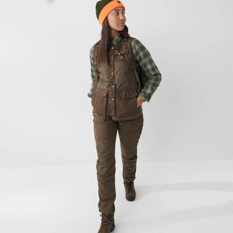 Fjällräven Forest Wool Padded Vest W, dark olive