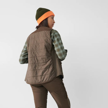 Fjällräven Forest Wool Padded Vest W, dark olive