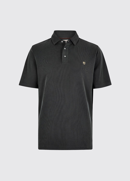 Dubarry Gilligan Heren Tencel Modal Poloshirt, black